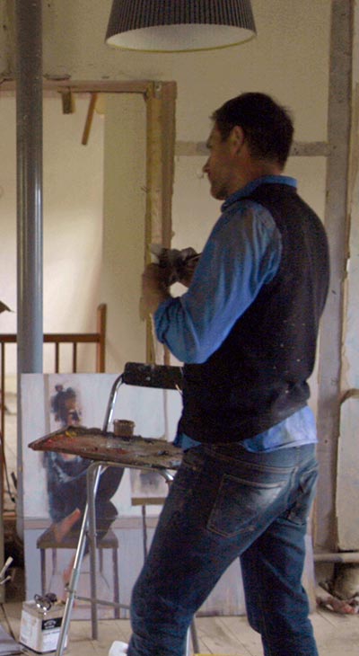 Richard Twose in his studio in Bath